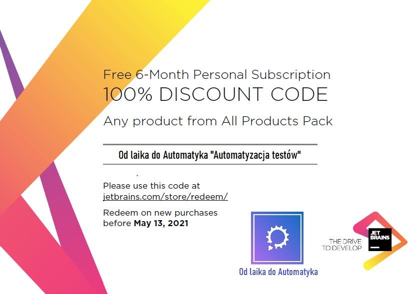 freeJBrains Tester automatyzujący - gratis