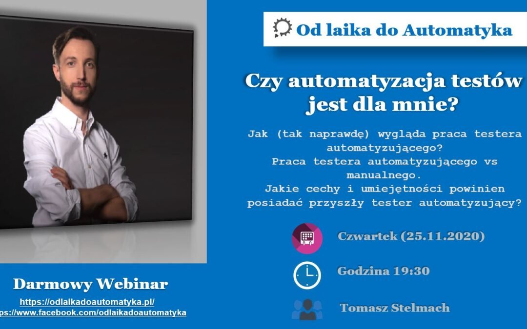 Automatyzacja testów – od czego zacząć? Webinarium